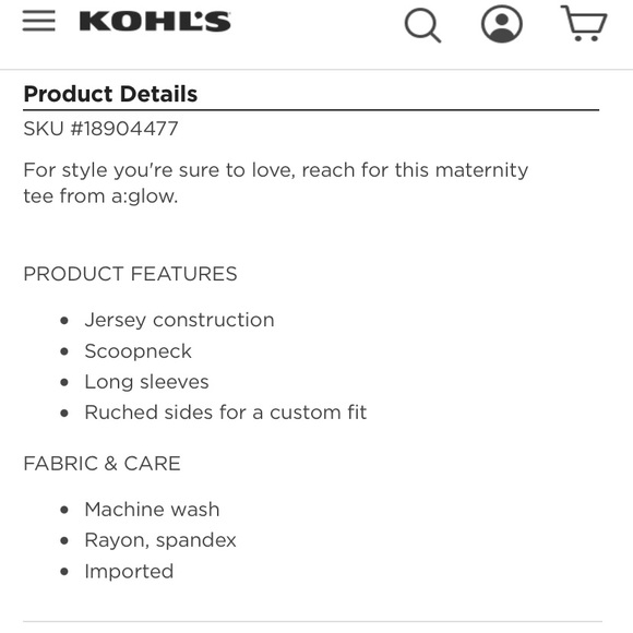 Maternity a:glow Ruched Long Sleeve polkadot Tee - Picture 6 of 7